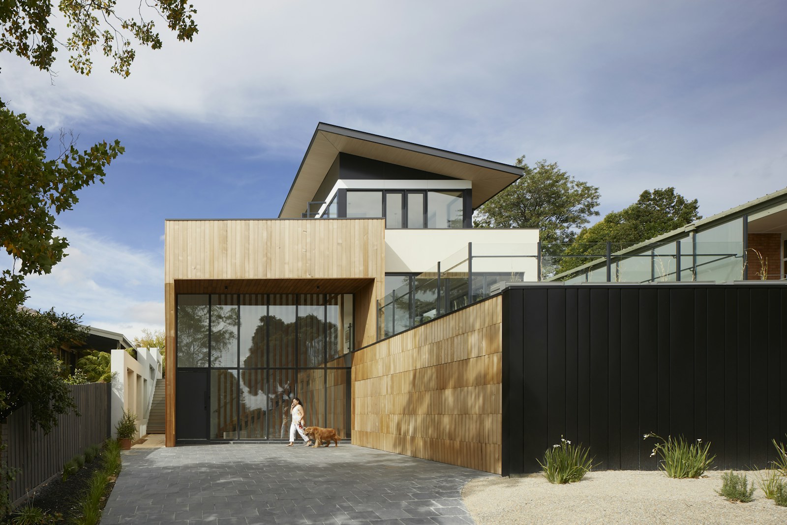 Exterior de una vivienda moderna
